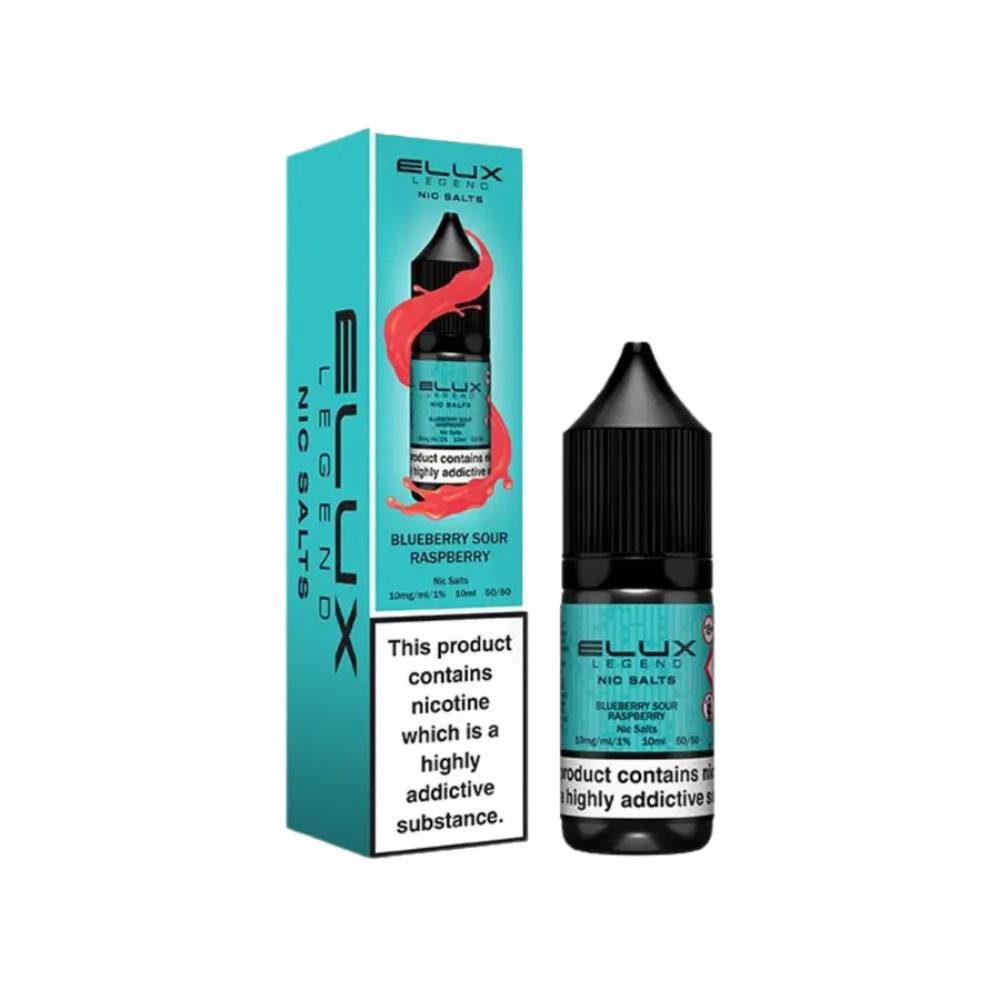 Elux Legend Nic Salts E-Liquids 10ml Blue Sour Raspberry 20mg
