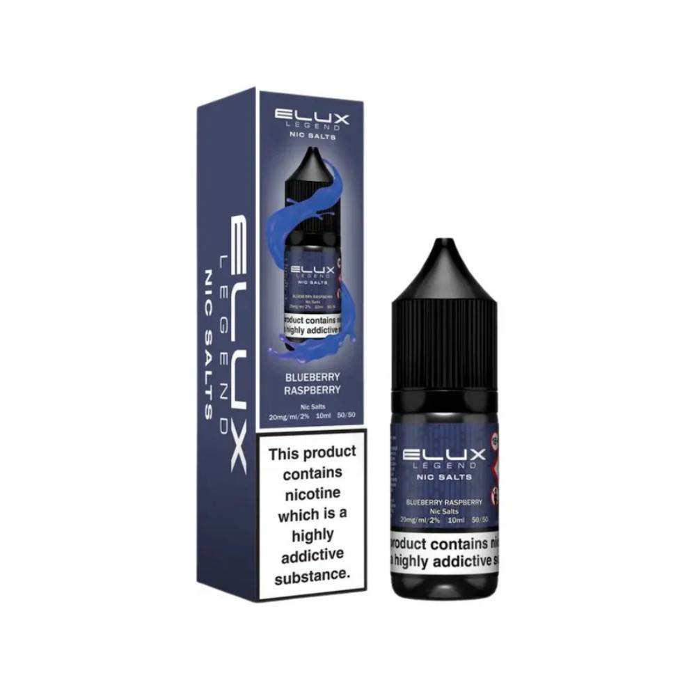Elux Legend Nic Salts E-Liquids 10ml Blue Raspberry 20mg