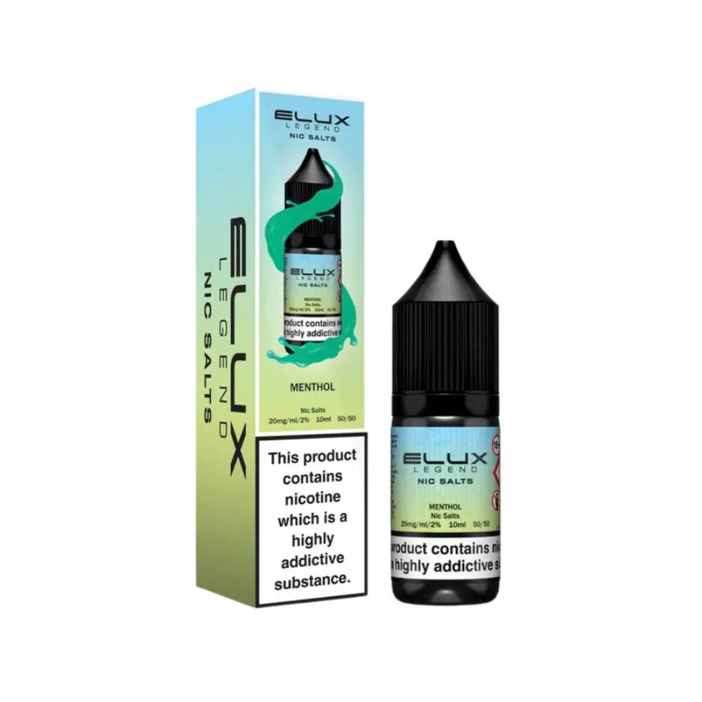 Elux Legend Nic Salts E-Liquids 10ml Menthol 20mg
