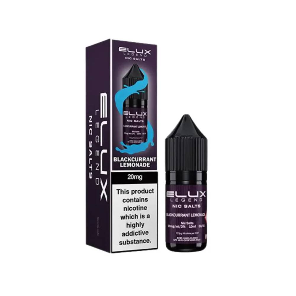 Elux Legend Nic Salts E-Liquids 10ml Blackcurrant Lemonade 20mg