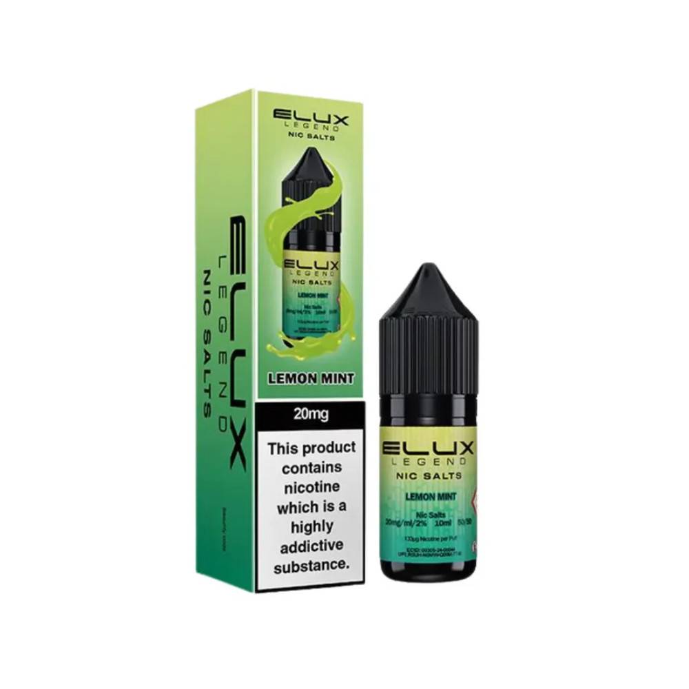Elux Legend Nic Salts E-Liquids 10ml Lemon Mint 20mg