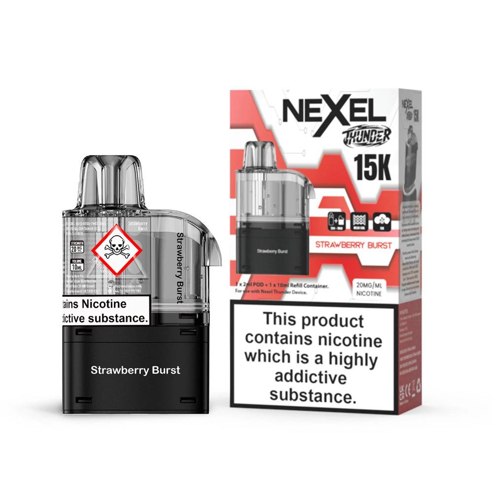 Nexel Thunder 15k Pods Strawberry Burst