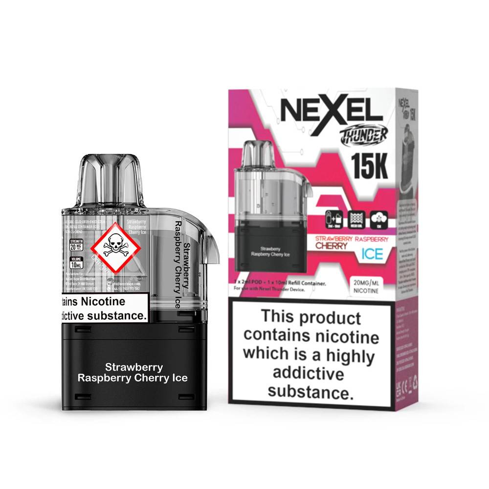 Nexel Thunder 15k Pods Strawberry Raspberry Cherry Ice