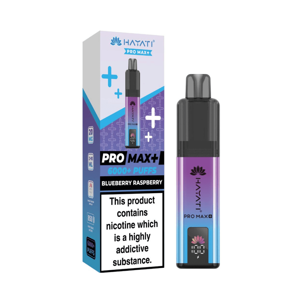 Hayati Pro Max Plus 6000 Prefilled Vape Kit Blueberry Raspberry