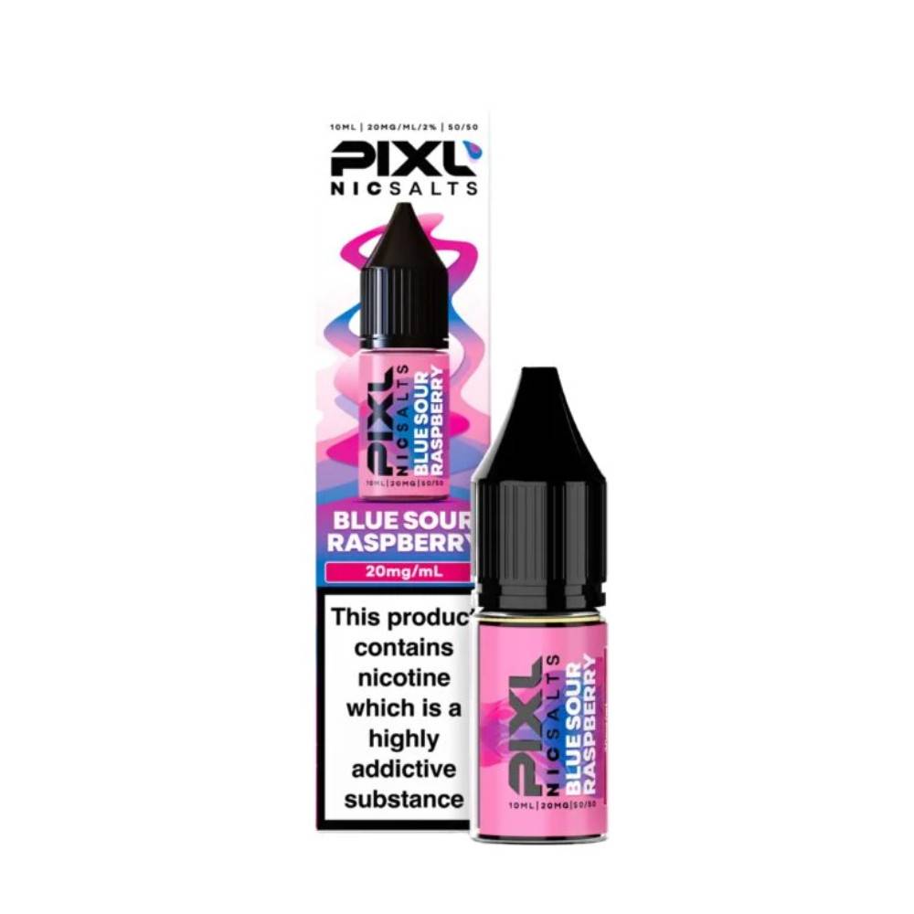 Pixl Nic Salts 10ml E liquids Blue Sour Raspberry 10mg