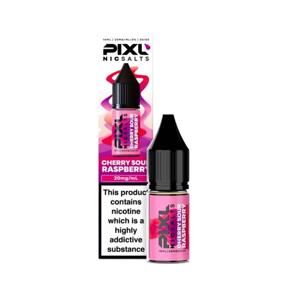 Pixl Nic Salts 10ml E liquids Cherry Sour Raspberry 20mg