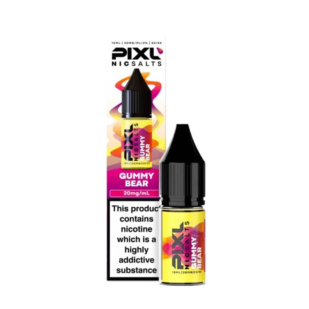 Pixl Nic Salts 10ml E liquids Gummy Bear 20mg