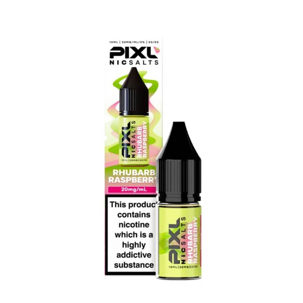 Pixl Nic Salts 10ml E liquids Rhubarb Raspberry 20mg