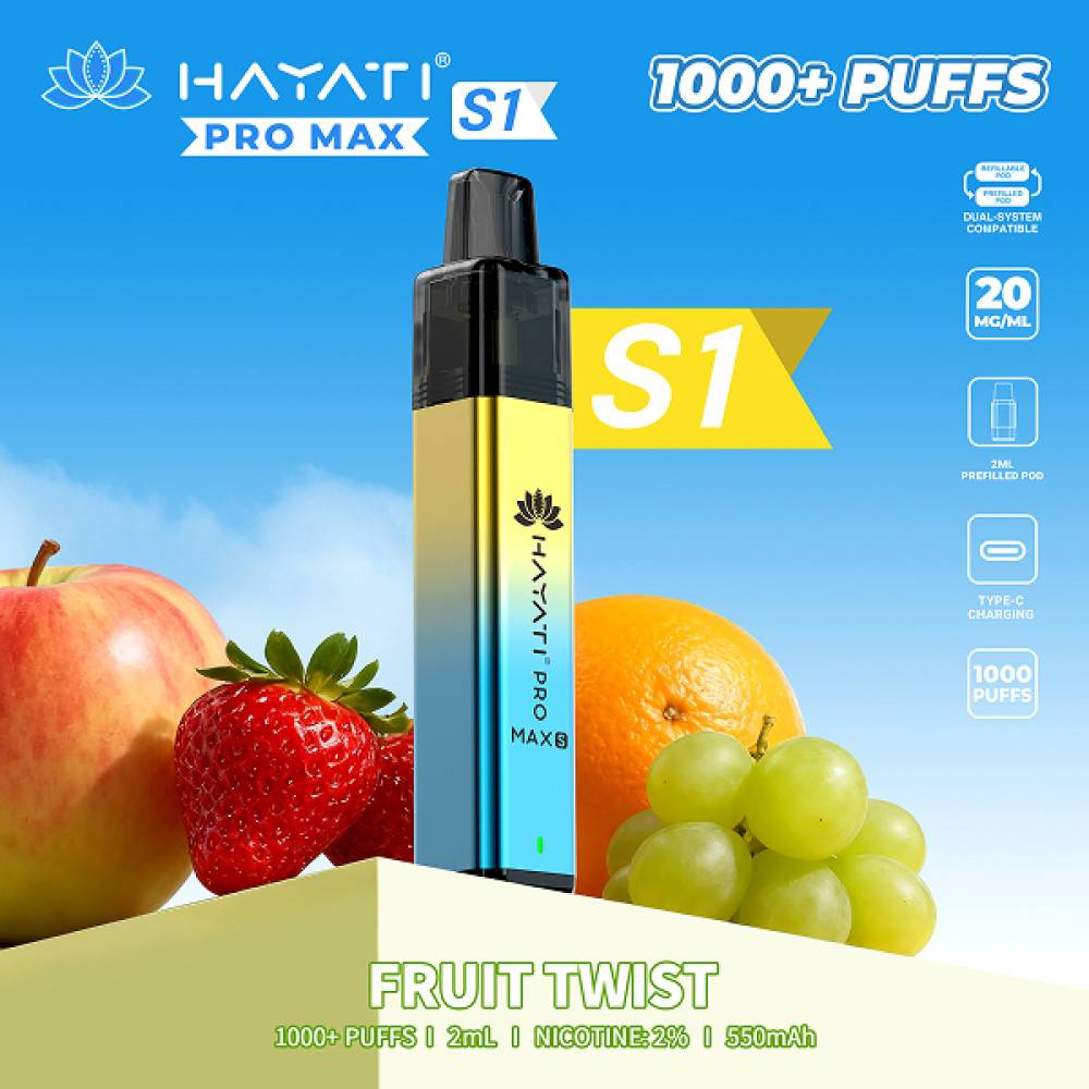 Hayati Pro Max S1 Prefilled Vape Kit Fruit Twist