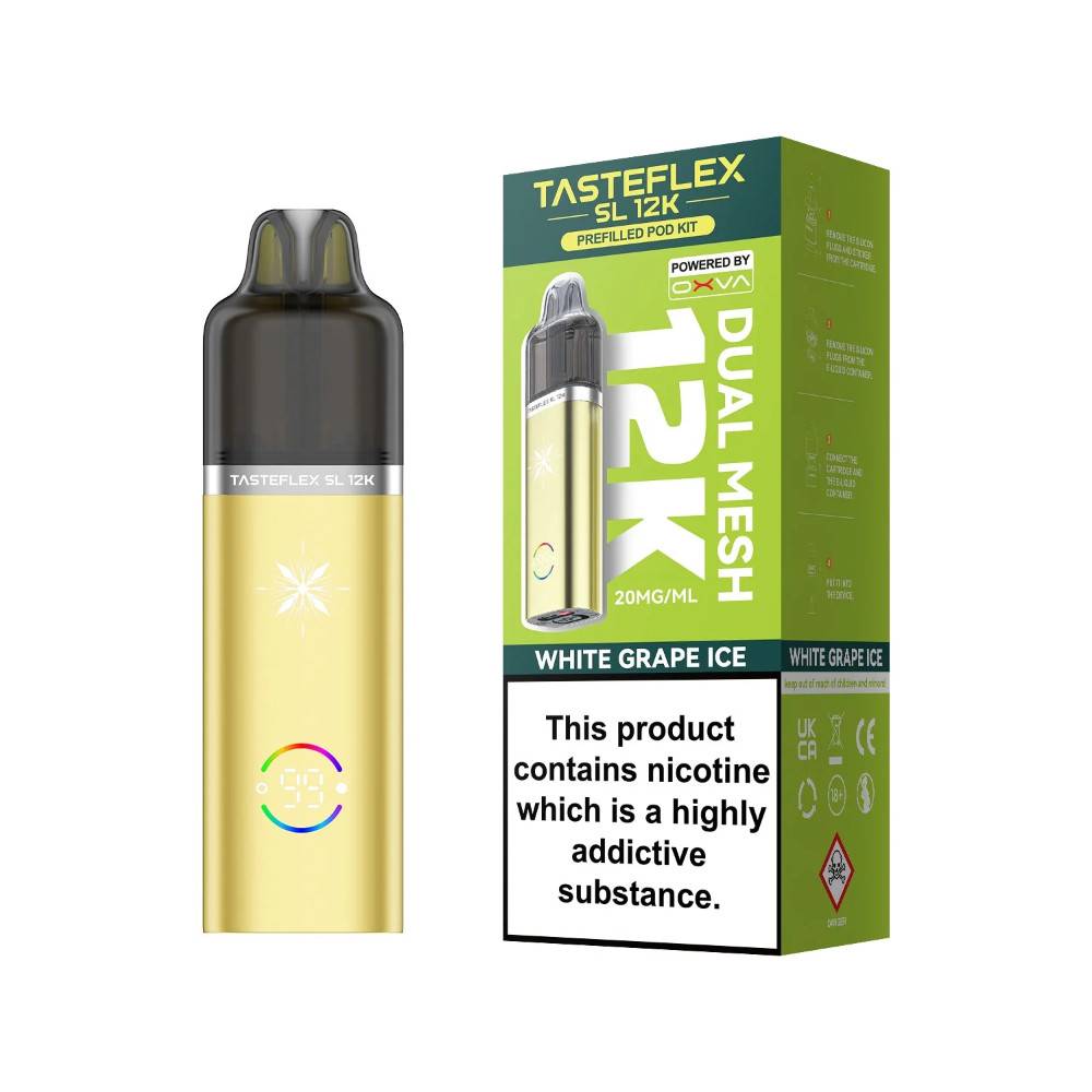 Oxva Tasteflex SL 12k Vape Kit White Grape Ice
