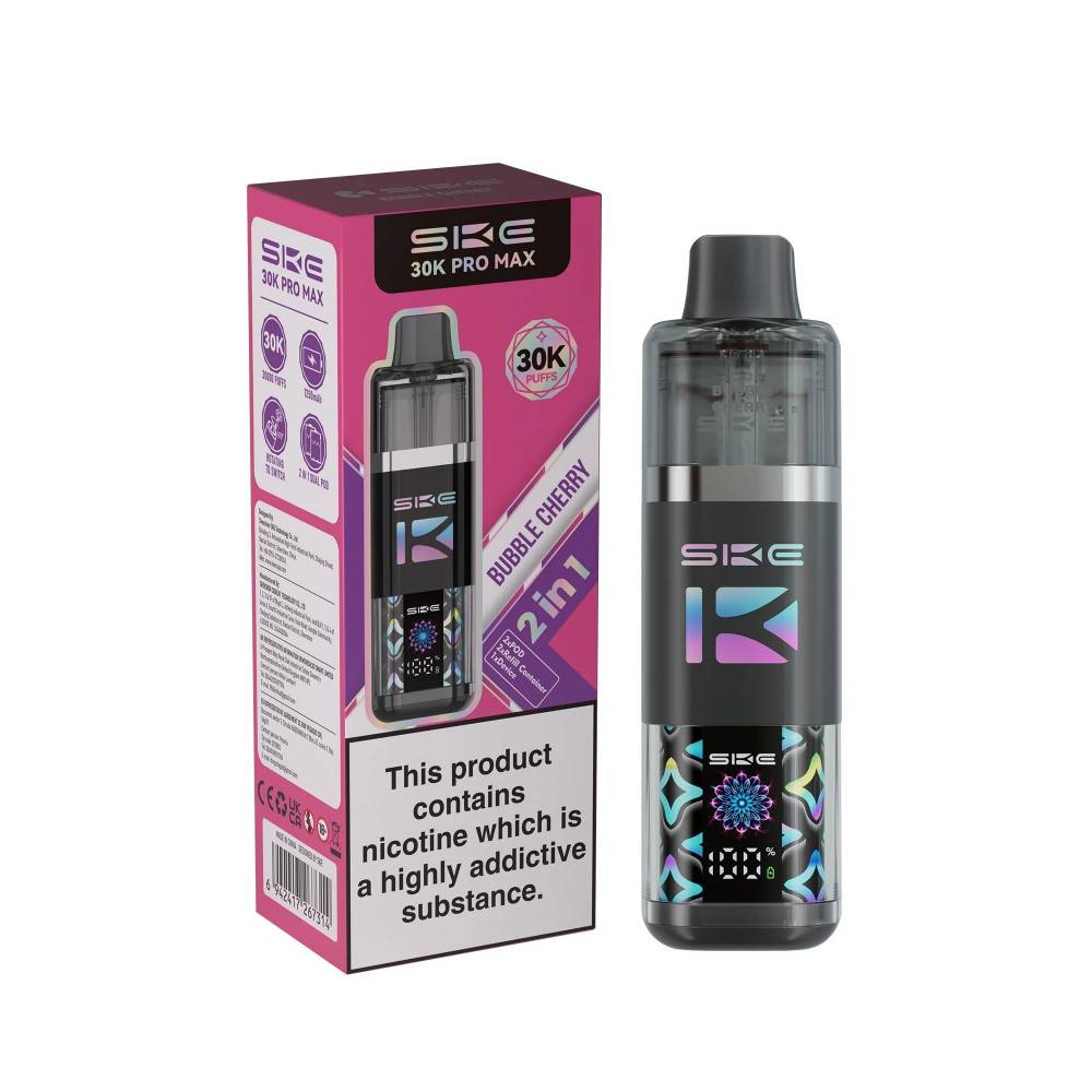 SKE 30k Pro Max Prefilled Vape Kit Bubble Cherry
