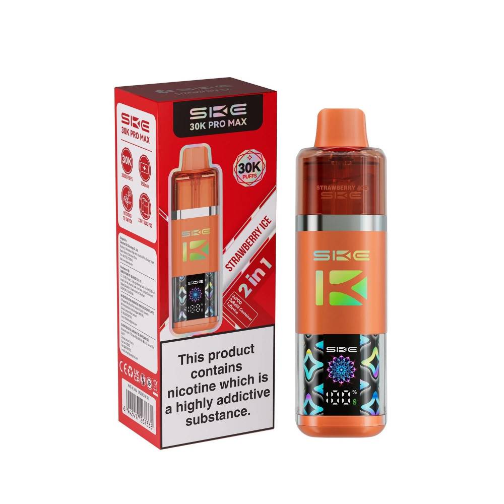SKE 30k Pro Max Prefilled Vape Kit Strawberry Ice