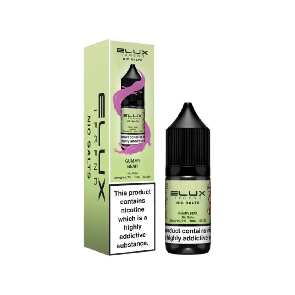 Gummy Beaer / 10mg Elux Legend Nic Salts E-Liquids 10ml