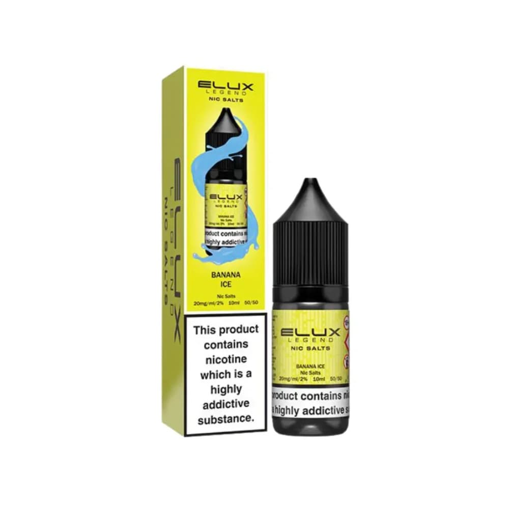 Banana Ice / 10mg Elux Legend Nic Salts E-Liquids 10ml