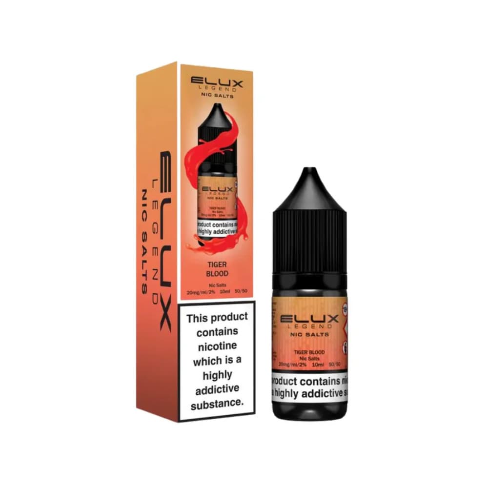 Tiger Blood / 10mg Elux Legend Nic Salts E-Liquids 10ml