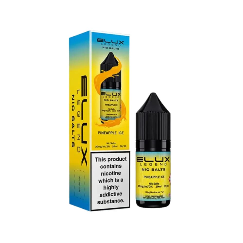 Pineapple Ice / 20mg Elux Legend Nic Salts E-Liquids 10ml