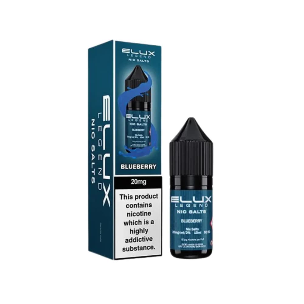 Blueberry / 20mg Elux Legend Nic Salts E-Liquids 10ml
