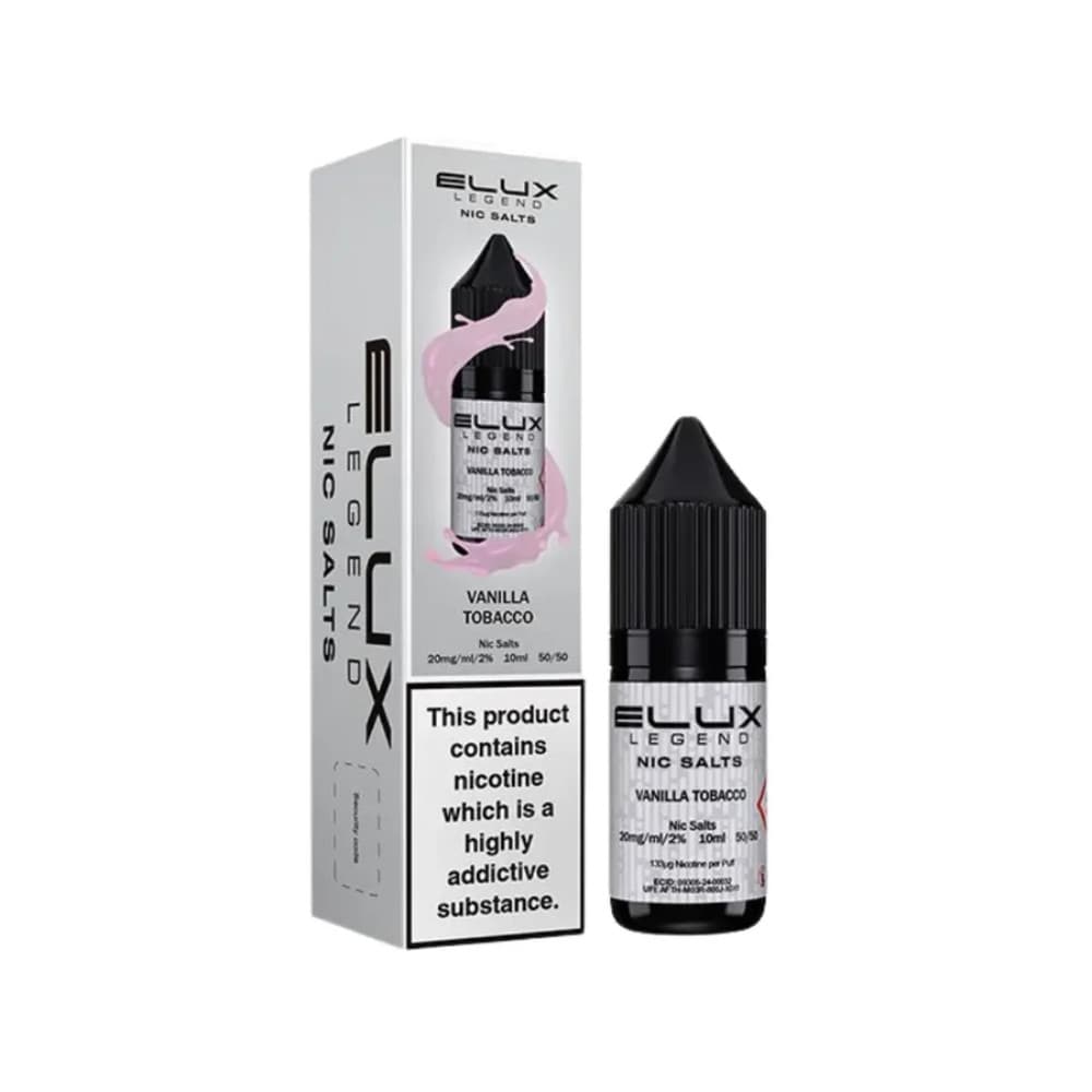 Vanilla Tobacco / 20mg Elux Legend Nic Salts E-Liquids 10ml