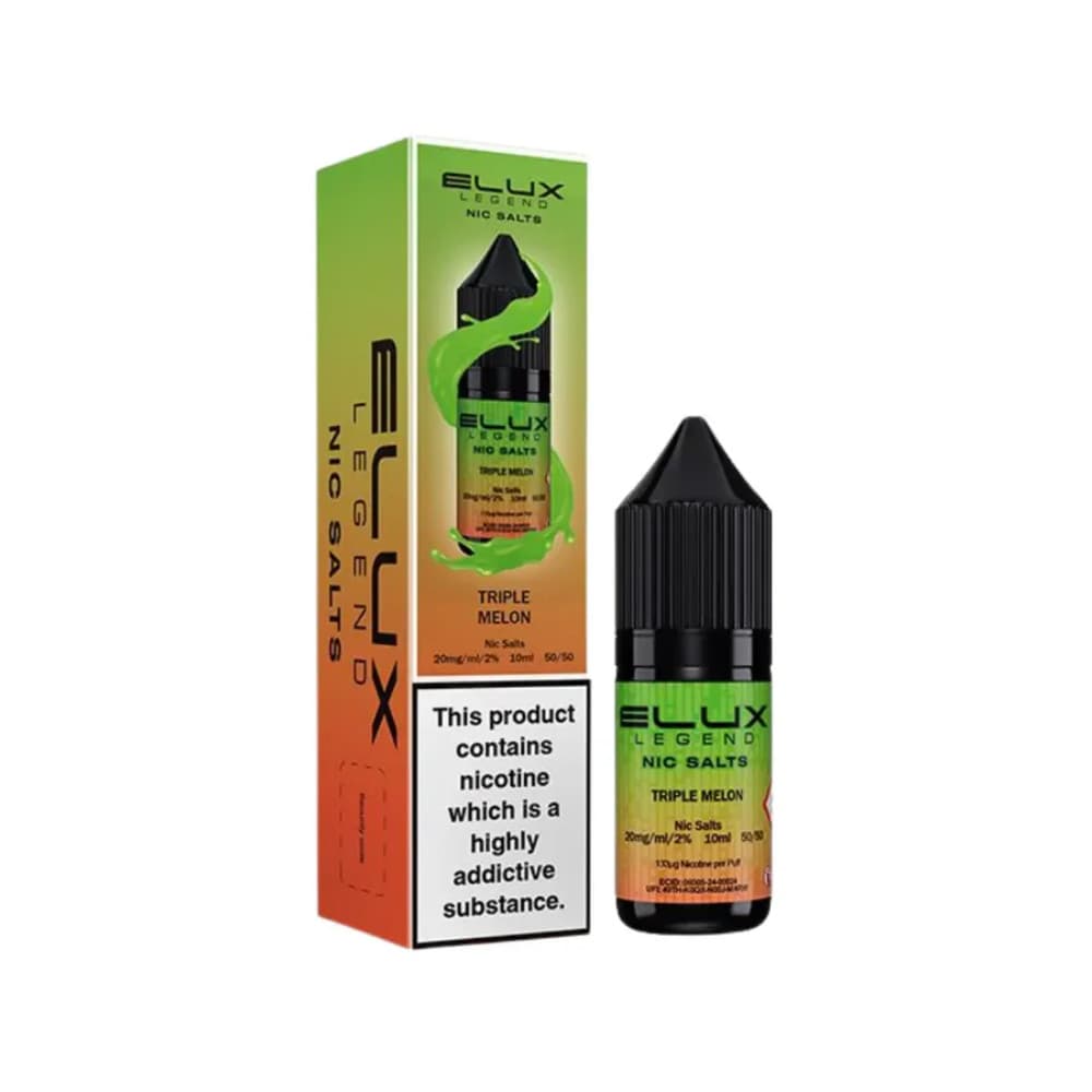 Triple Melon / 20mg Elux Legend Nic Salts E-Liquids 10ml