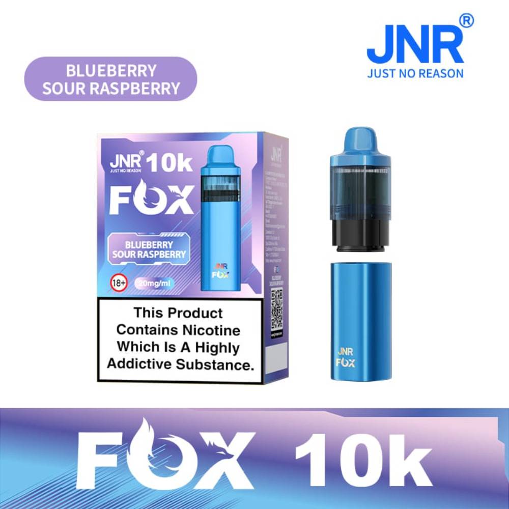 JNR Fox 10k Blueberry Sour Raspberry